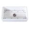 Gourmetier KGKFA361810BC 36" x 18" SGL Bowl Farmhouse Kitchen Sink, Drain & Rack KGKFA361810BC - alternate 1